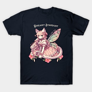 Enchanted Dreamy Stardust - A Cat Fairycore Fantasy T-Shirt